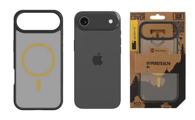 Tactical MagForce Hyperstealth 2.0 Cover for Apple iPhone Air Black/Yellow 3
