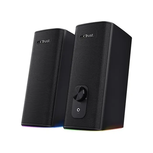 Trust GXT 612 Cetic Ηχεία Υπολογιστή 2.0 με RGB Φωτισμό και Bluetooth Ισχύος 10W σε Μαύρο Χρώμα