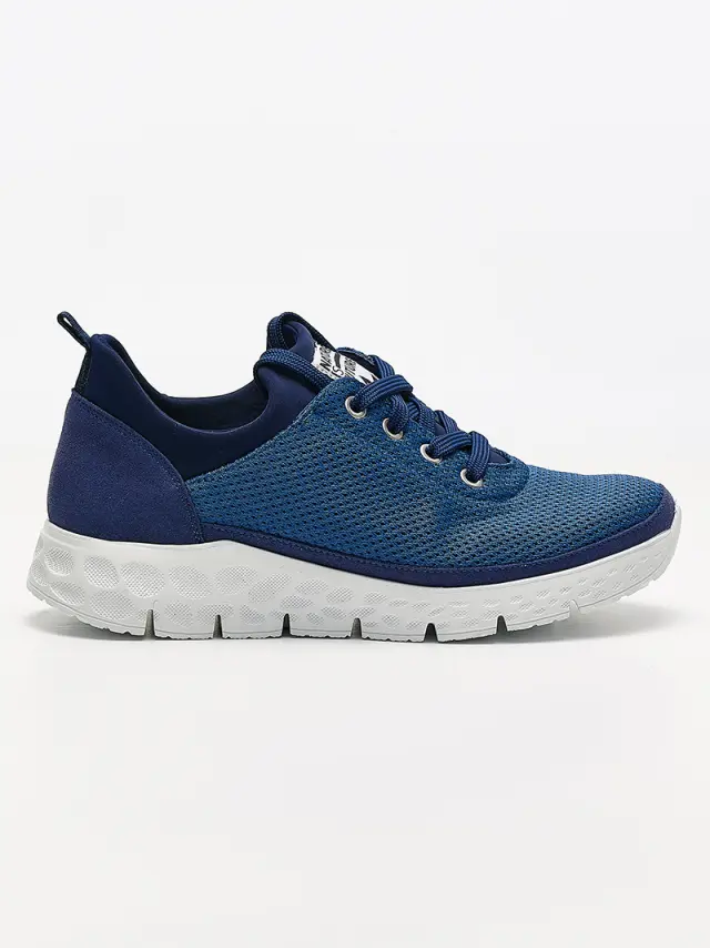 Mephisto Sneakers Γυναικείο ύφασμα Μπλέ NIF/WING DENIM 3