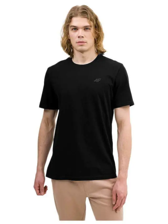 4F T-shirt Black 4FWSS24TTSHM1154-20S