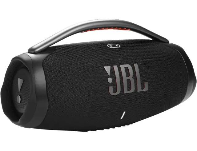 Αδιάβροχο Φορητό Ηχείο JBL Boombox 3 με ενσωματωμένο powerbank, 3D Dolby Atmos, WiFi, Bluetooth, 24 ώρες μουσικής αυτονομίας, ΜαύροJBLBB3WIFIBLKEP