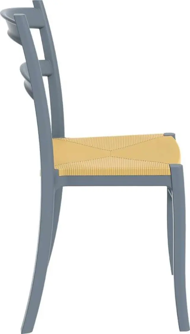 Καρέκλα Στοιβαζόμενη TIFFANY Ανθρακί PP 45x51x85cm 3
