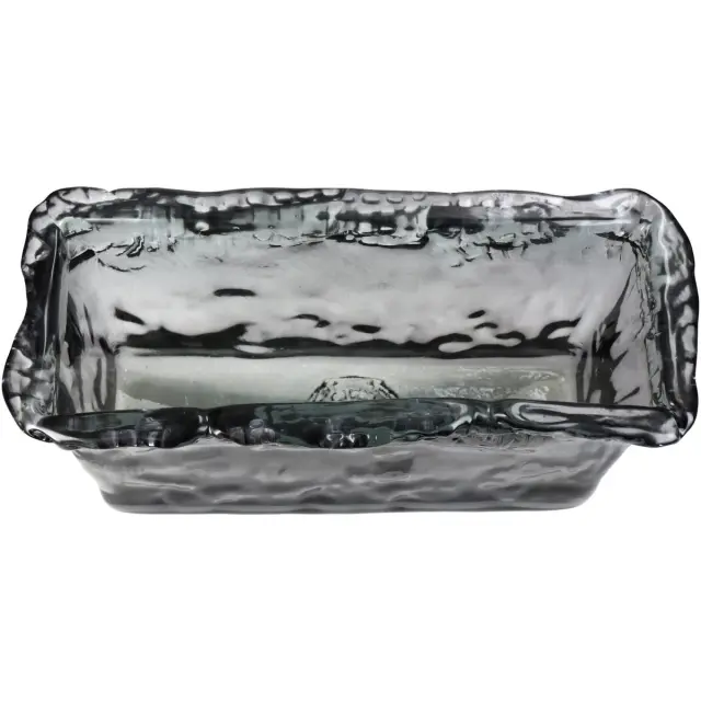Βάζο Γκρι Ανακυκλωμένο Γυαλί 33x13x20cm 2