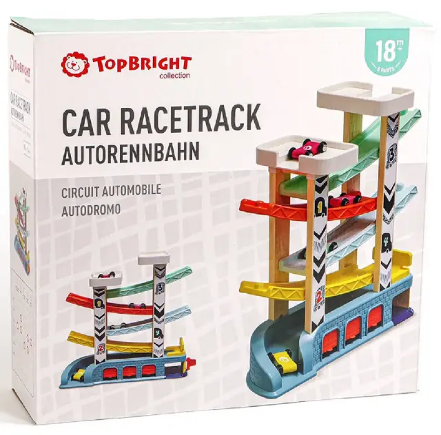 TopBright Κατρακύλα με 4 αυτοκινητάκια Car Racetrack (18+ μηνών) 121092 3