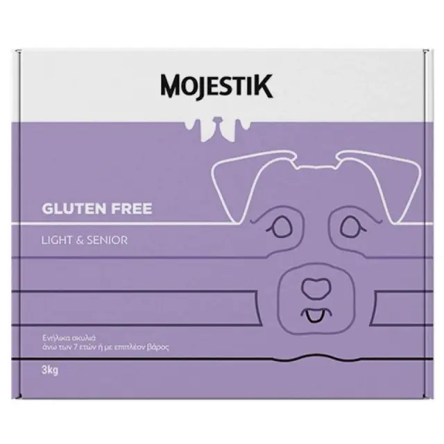 Mojestik Gluten Free Light & Senior με Βοδινό 3Kg Μονόχρωμο