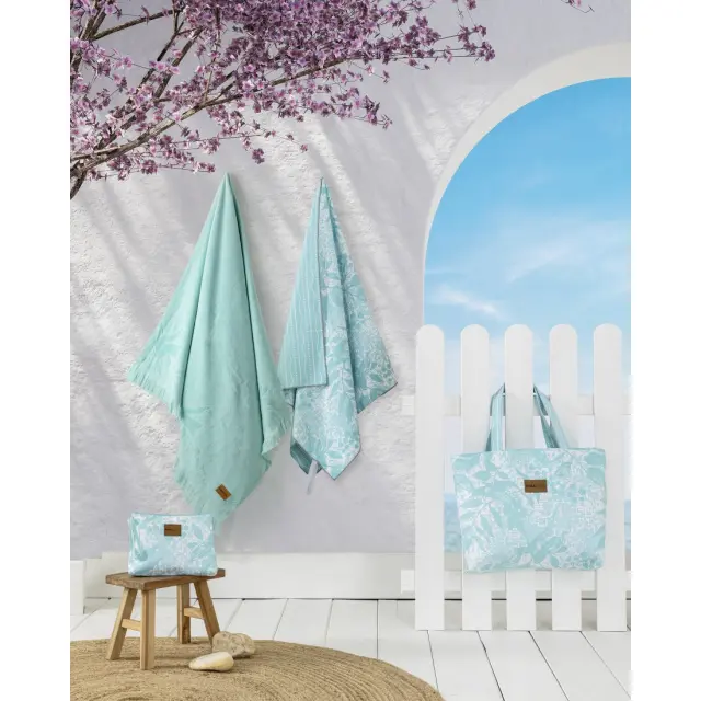 Πετσέτα Θαλάσσης 80x160 200gsm Nima Escape Aqua 100% Microfiber 2