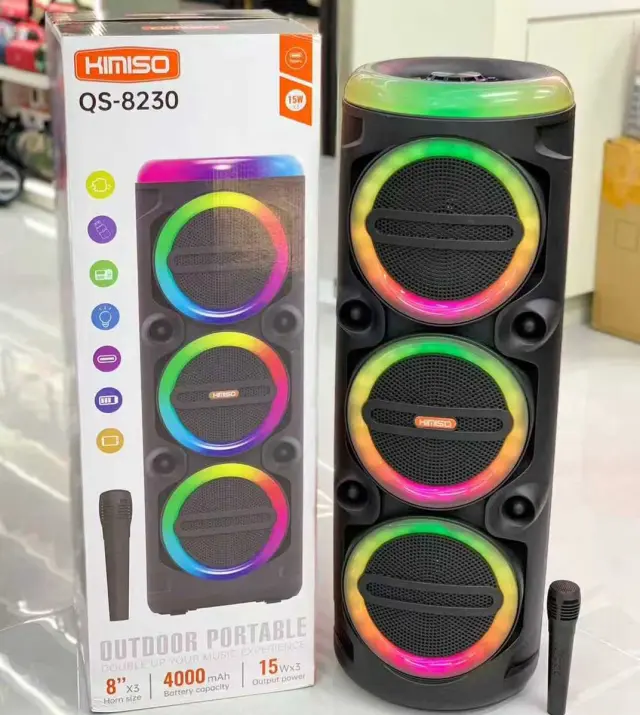 Φορητό ηχείο subwoofer με μικρόφωνο Karaoke - QS-8230 - 814406 2