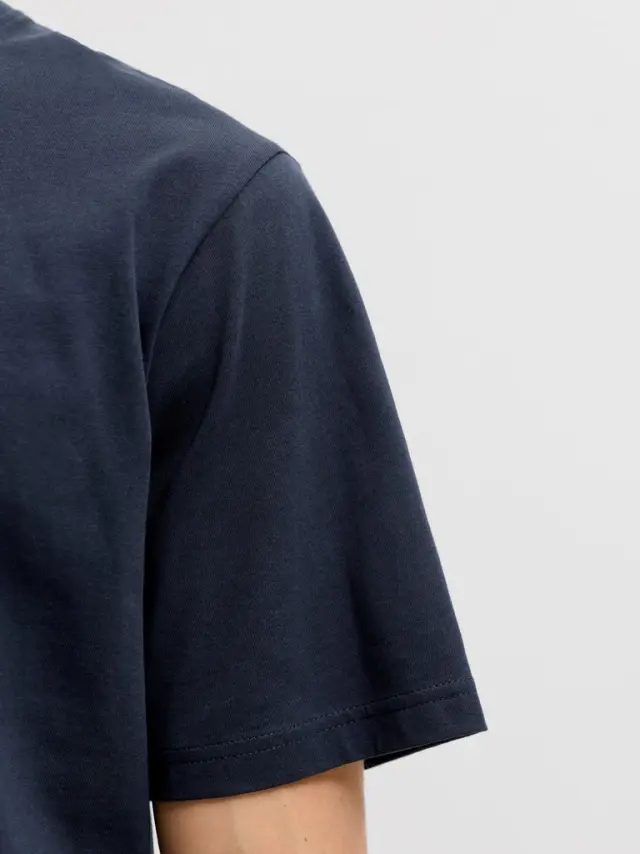 JJEDENVER LOGO TEE SS O-NECK SN - Navy Blazer 2