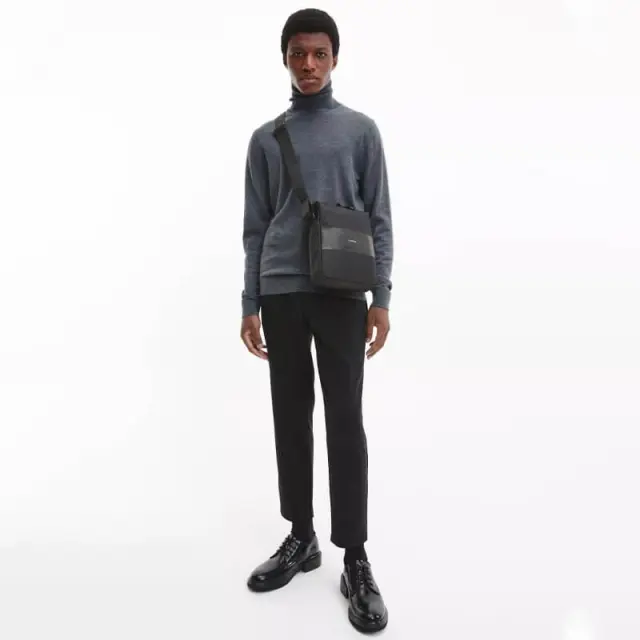 Calvin Klein - Must T Reporter Ανδρική Τσάντα Ώμου / Χιαστί K50K509545-BAX Μαύρο 3