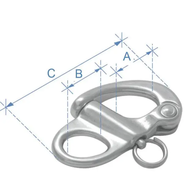 Μουσκέτο “Snap Shackle” με Μάτι, Inox 316 - 2