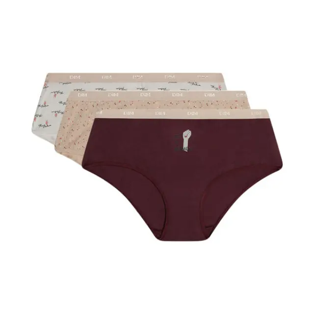 Dim Μποξεράκια Βαμβακερά Les Pockets Girls 3-Pack - S 2