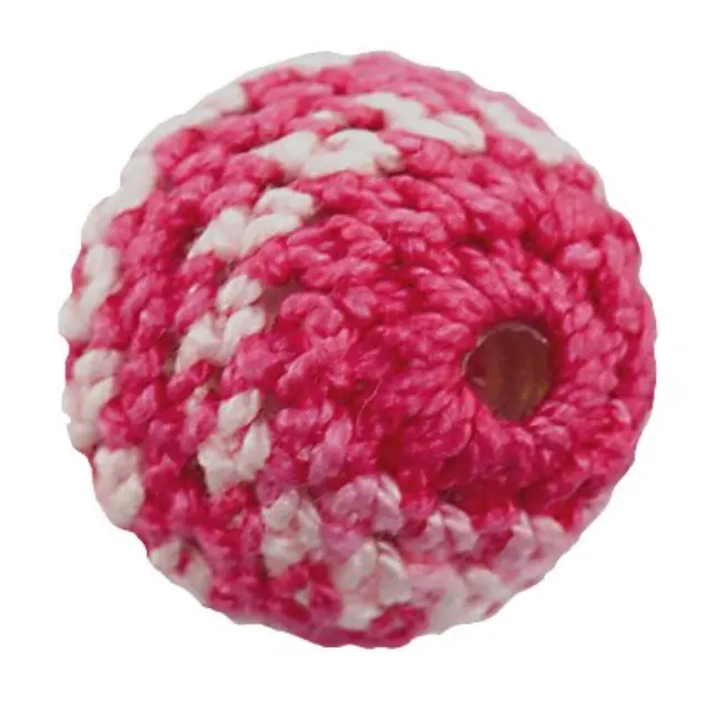 Χάντρα Μάλλινη Round Rose Mix 20mm - 5τεμ