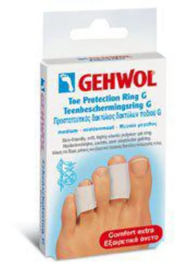 Gehwol Toe Protection Ring G Large Προστατευτικός Δακτύλιος Δακτύλων Ποδιού Τύπου G Μεγάλο Μέγεθος, 2τμχ