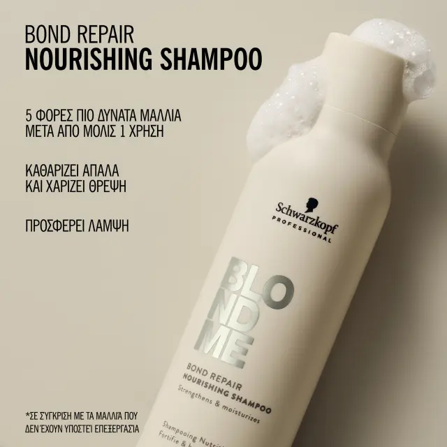 Schwarzkopf Professional BlondMe Bond Repair Nourishing Shampoo 1000ml 3