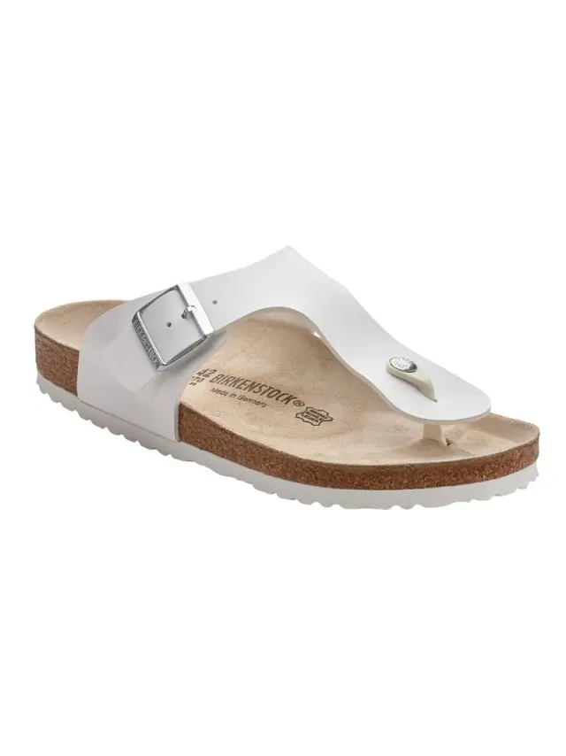 Birkenstock Σαγιονάρες Unisex Birko-Flor(ανθεκτικό υλικό της Birkenstock-επιτρέπει την επαφή με το νερό) Άσπρο BIR/RAMSES 044731 WHITE B- 2