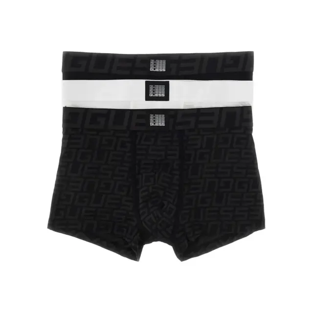 Guess Ανδρικό Boxer Idol Trunk - Τριπλό Πακέτο, Χρώμα G Quadrate Black