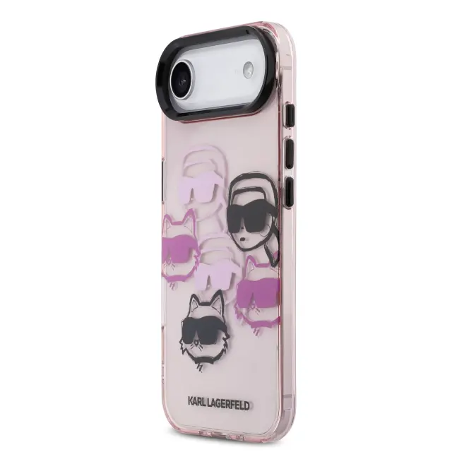 Karl Lagerfeld IML Multi K&CH Heads Case for iPhone Air Pink 2