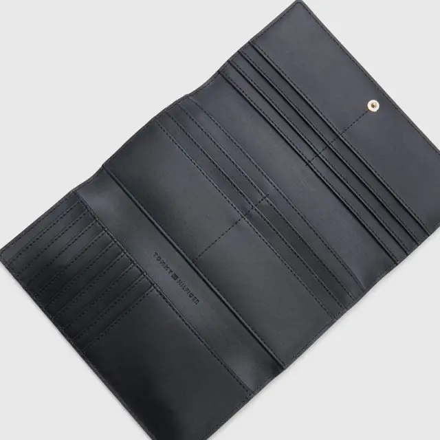 Tommy Hilfiger - Γυναικείο Μεγάλο Πορτοφόλι Th Casual Large Wallet AW0AW14638-BDS Μαύρο 3
