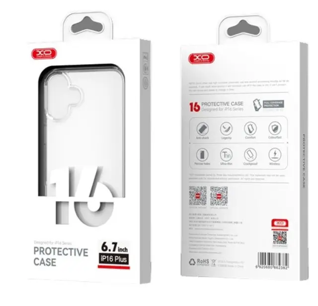 XO K04 iP 16 plus/15 plus 6.7" TPU+Acrylic Θήκη 16.011.0044 3