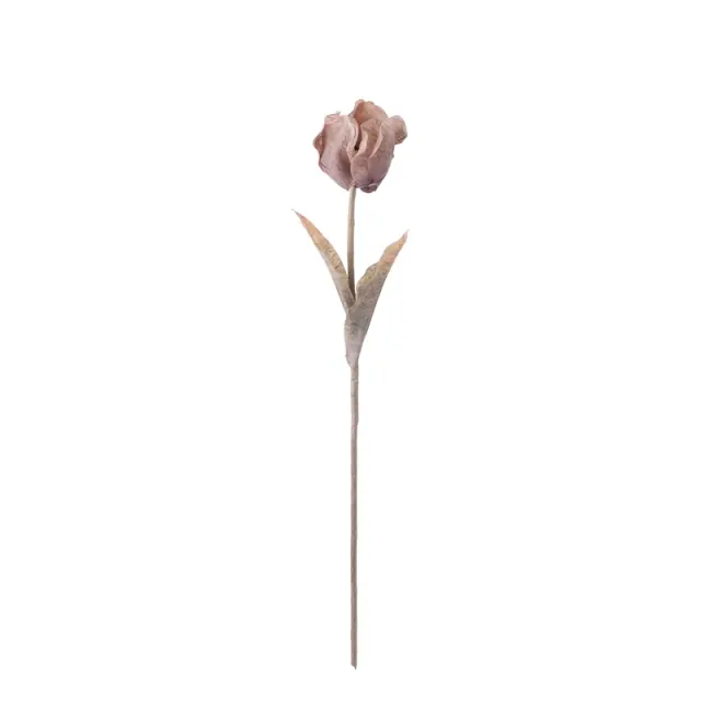 Τουλίπα, λουλούδι τεχνητό, καφέ, 73cm
