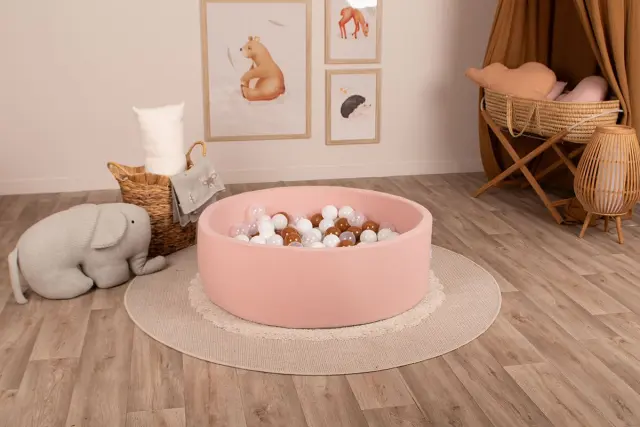 Delsit Μπαλοπισίνα με 200 πολύχρωμες μπάλες POWDER PINK 2