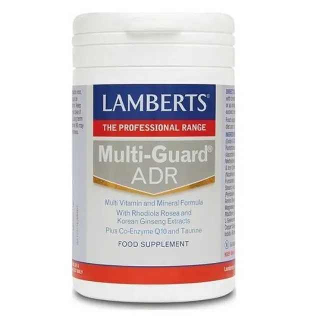 Lamberts Multi Guard ADR Πολυβιταμινούχο Συμπλήρωμα Διατροφής για την Αντιμετώπιση της Ψυχολογικής και Σωματικής Κόπωσης, 60caps