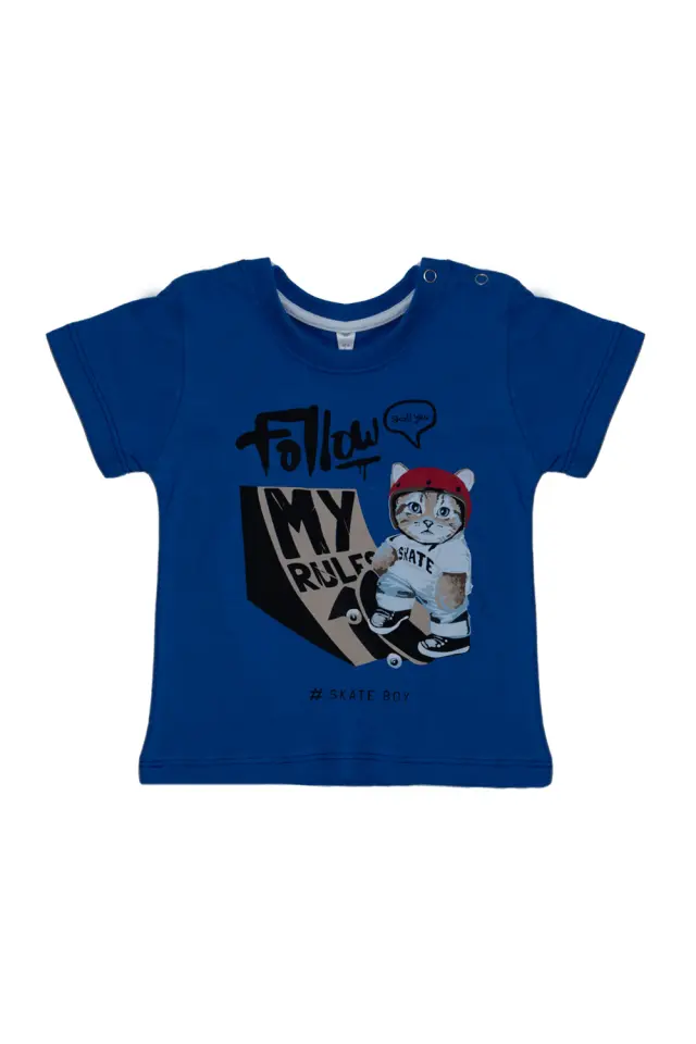 T-Shirt Baby Follow My Rules Μπλέ