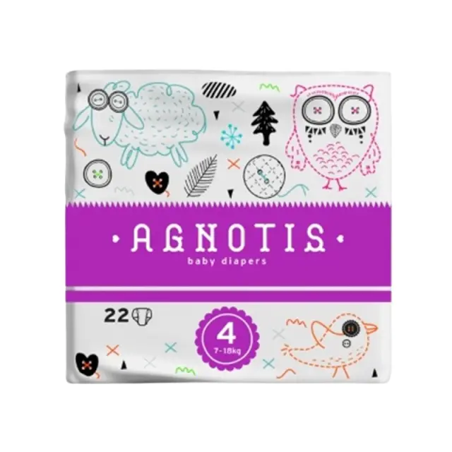 Agnotis Πάνες με Αυτοκόλλητο Eco No.4 για 7-18kg 22τμχ