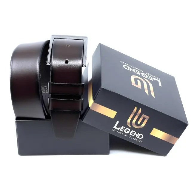 Καφέ Δερμάτινη Ζώνη Full Grain 4 cm - 145cm 3