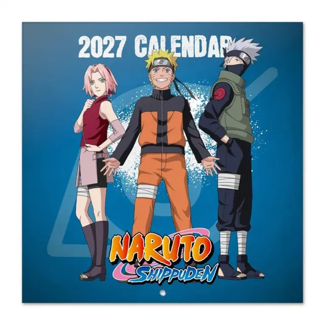 HMEΡΟΛΟΓΙΟ ΤΟΙΧΟΥ NARUTO SHIPPUDEN 2027 30X30 CALENDAR CP27038