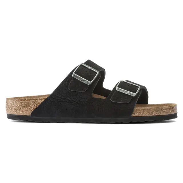 Birkenstock Πέδιλα Unisex δέρμα Nubuck Μαύρο BIR/ARIZONA DESERT 1020736 BLACK - 45