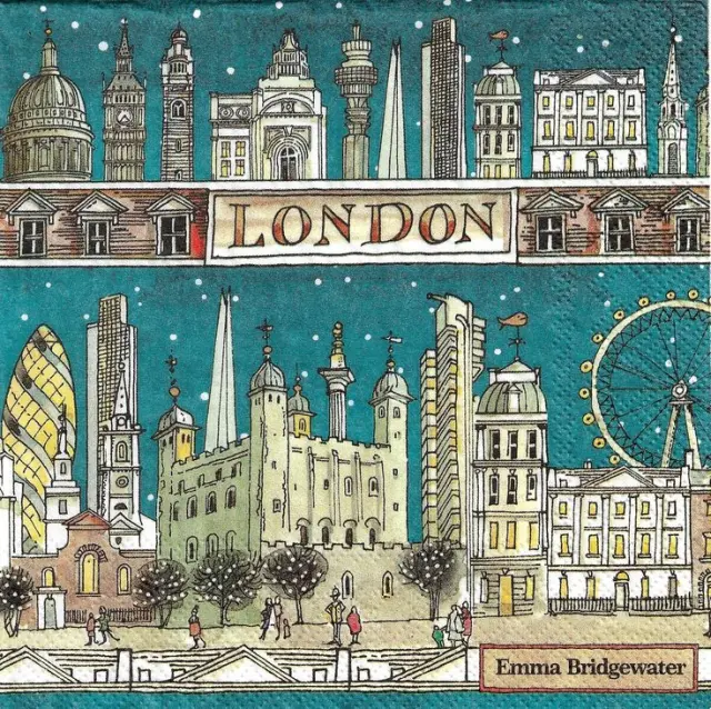Χαρτοπετσέτα για decoupage, London at Night, 1 τεμ.