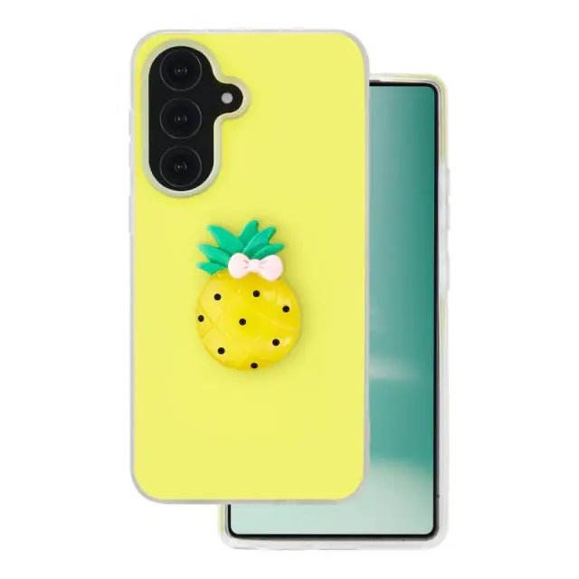 Θήκη TPU & PC inos Samsung Galaxy A37 5G Fresh Pop Pineapple Κίτρινο N70882