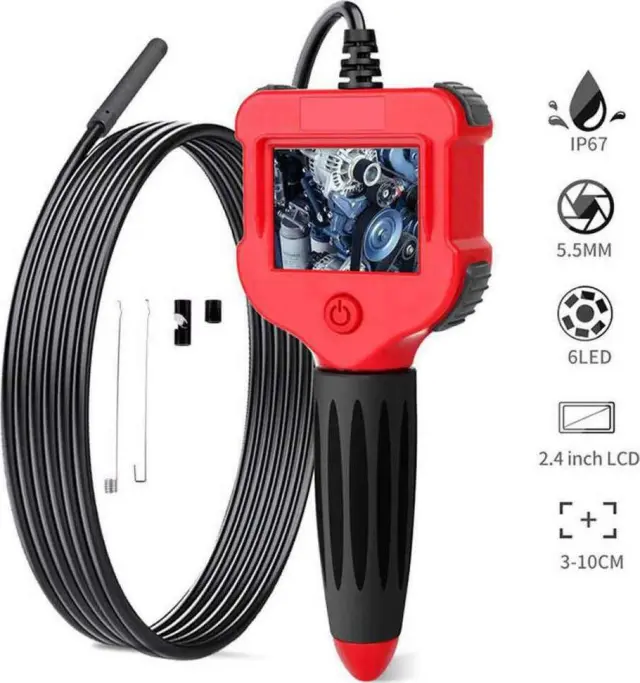 Ψηφιακή κάμερα ενδοσκόπιο 1m HD 1MP με οθόνη TFT 2.4"
