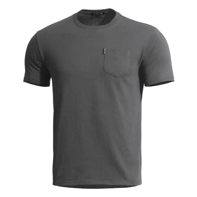 AGERON T-SHIRT WITH POCKET K09012-PO 08WG-Wolf-Grey
