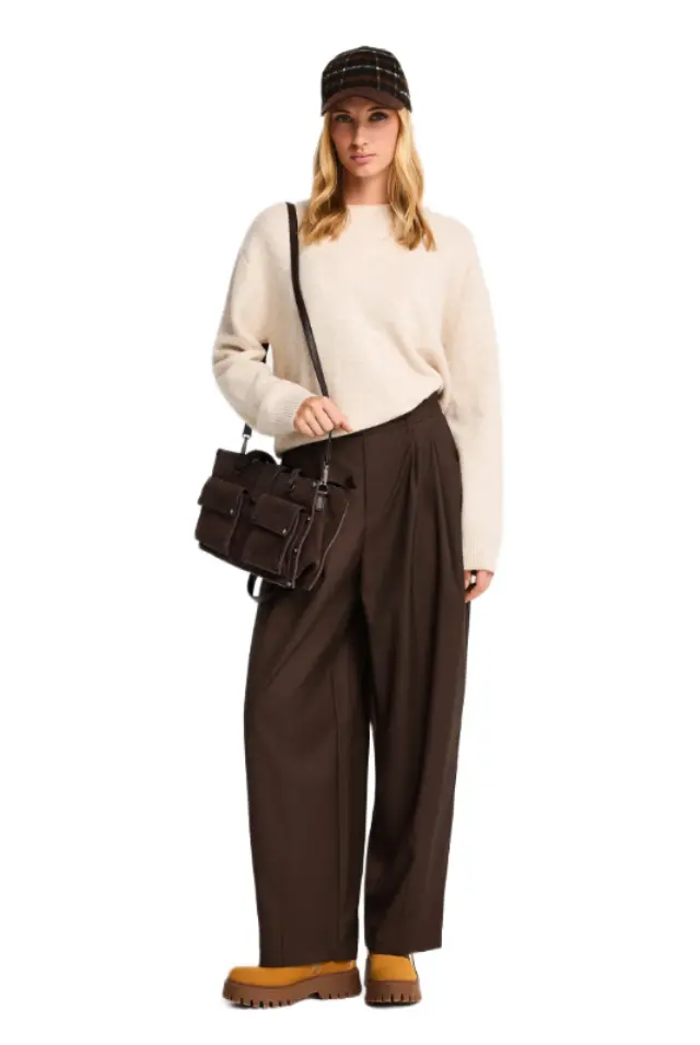 Funky Buddha γυναικείο tailored balloon fit παντελόνι FBL014-113-02-2