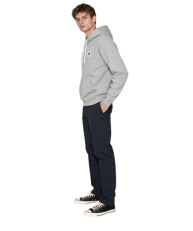 Converse - Ανδρική Μακρυμάνικη Φούτερ Chuck Taylor Patch CVM6H092-027 Γκρι - S 3