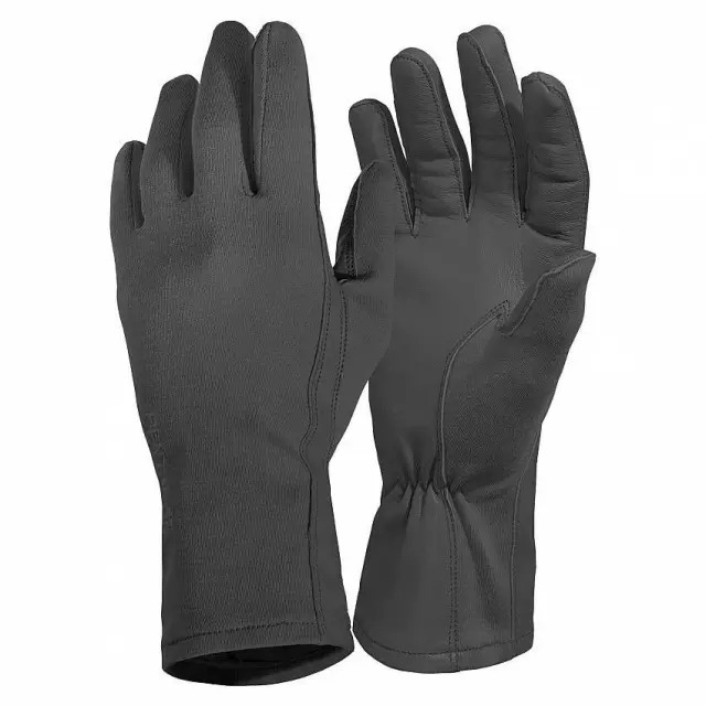 Pentagon Long Cuff Pilot Gloves-Μακρύκαρπα Pilot Γάντια - 01-Black-Μαύρο