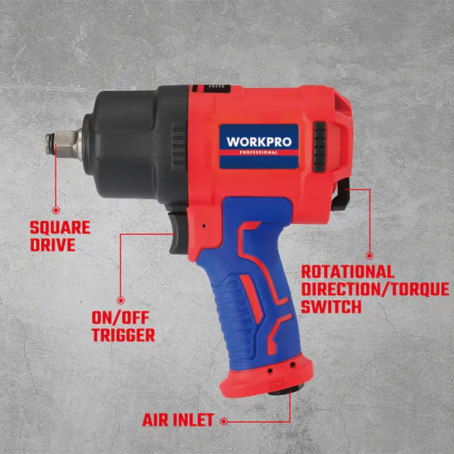 WORKPRO ΑΕΡΟΚΛΕΙΔΟ 1/2” 1560Nm WP510003 (PROFI) 2