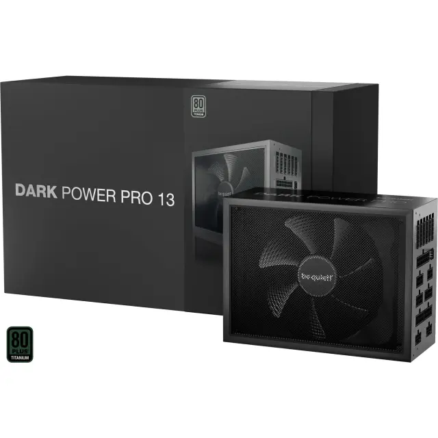 Be quiet Dark Power Pro 13 1600W (black, 2x 12-Pin High Power GPU, 6x PCIe, Kabel-Management , 1600 Watt)