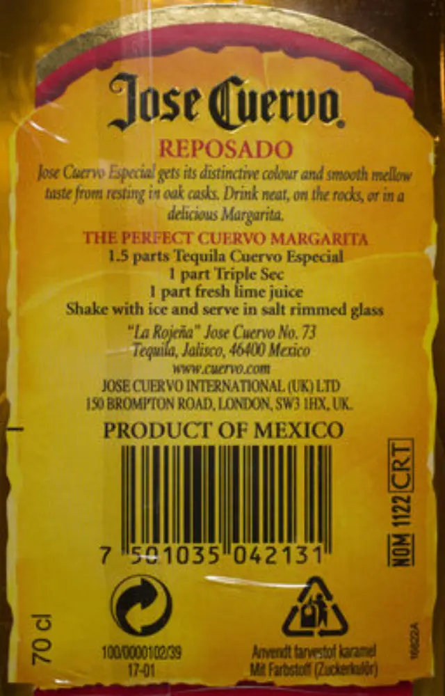 JOSE CUERVO ESPECIAL REPOSADO TEQUILA 700ml 2