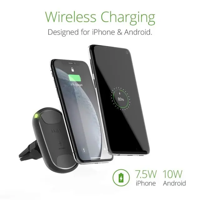 iOttie Itap 2 Wireless Air Vent Car Charging Mount Black 3