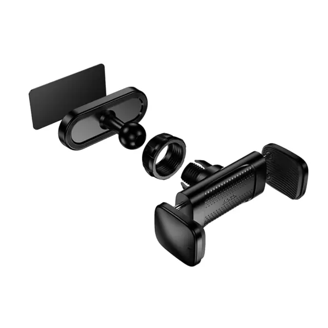 Επιτραπέζια Μαγνητική Mini Βάση Στήριξης Hoco HD12 για Συσκευές 4.5" - 7" (55-88mm) Κατάλληλη για όλες τις Επίπεδες Μεταλλικές Επιφάνειες Μαύρη 3