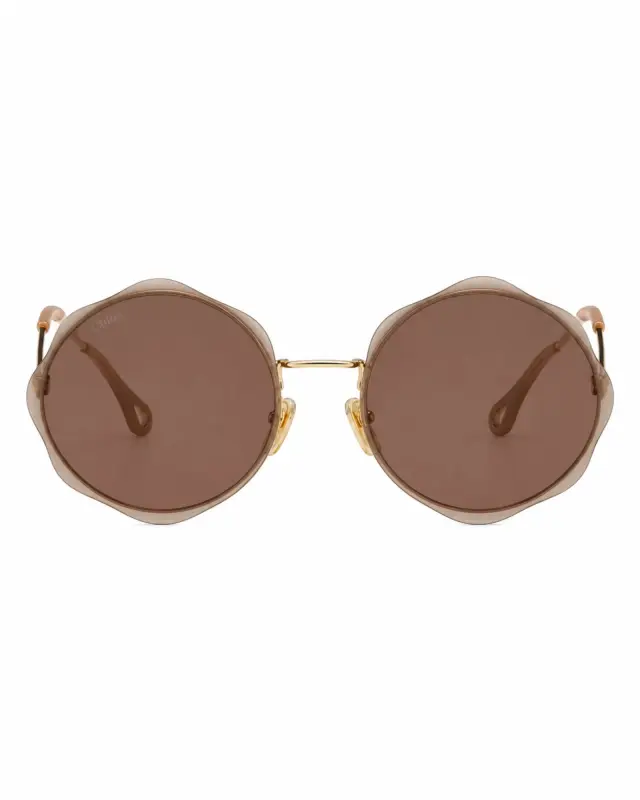 Chloé Honoré CH0202S 004 Γυναικεία Γυαλιά Ηλίου Χρυσά - 61 mm 3