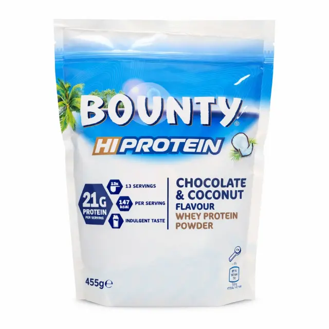 Bounty Hi Protein Πρωτεΐνη Ορού Γάλακτος Σοκολάτα & Καρύδα 455g