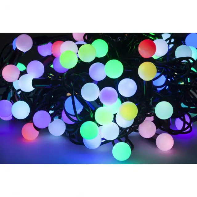 Χριστουγεννιάτικα LED RGB 10m Πολύχρωμα Επεκτάσιμα