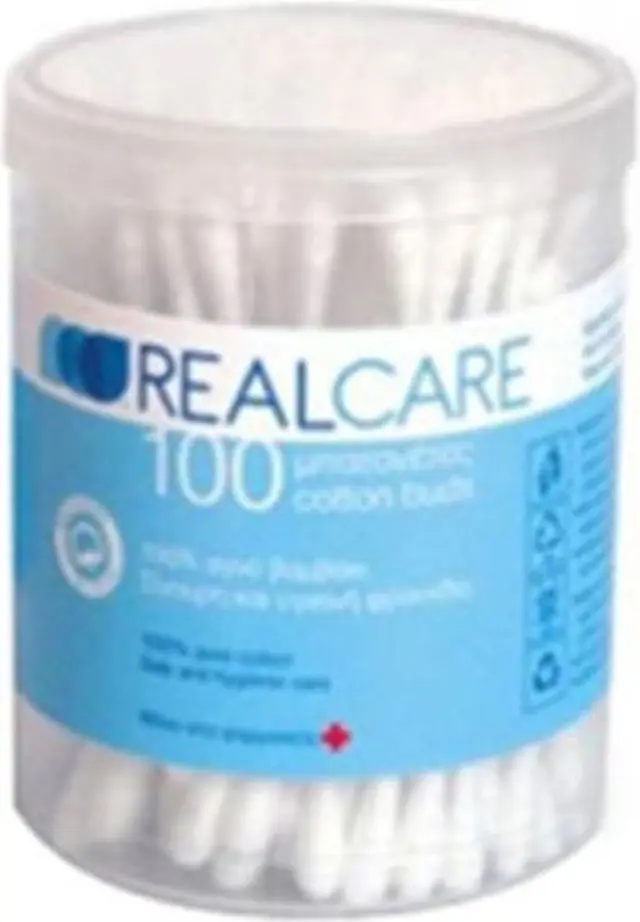 Real Care Μπατονέτες Χάρτινες 100τμχ