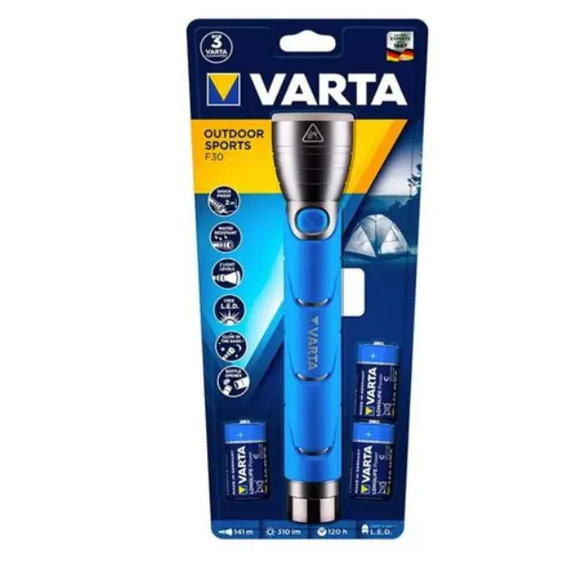 Varta® F30 Φακός LED με 3x R14 Μπαταρίες