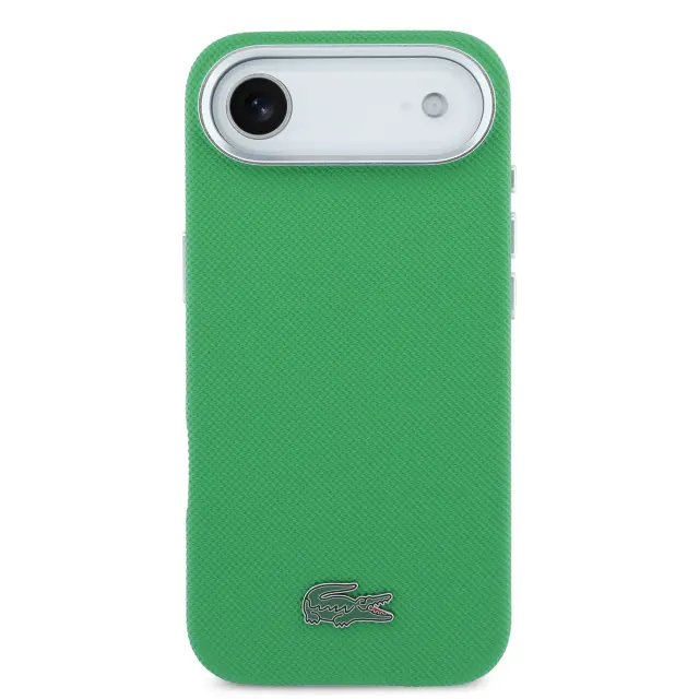 Lacoste Iconic Petit Pique Metal Logo MagSafe Case for iPhone Air Green 3
