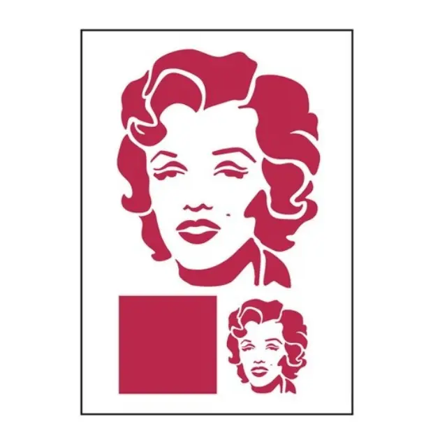Stencil 21x29,7cm Warhol, Stamperia